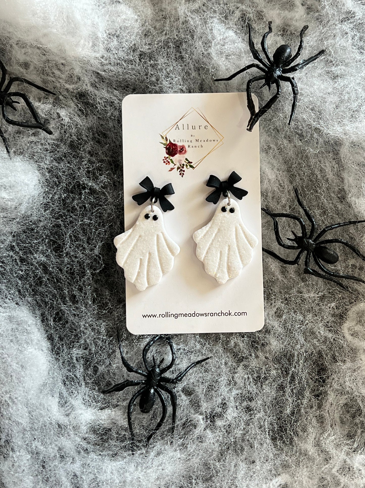 Glitter Ghost Dangles