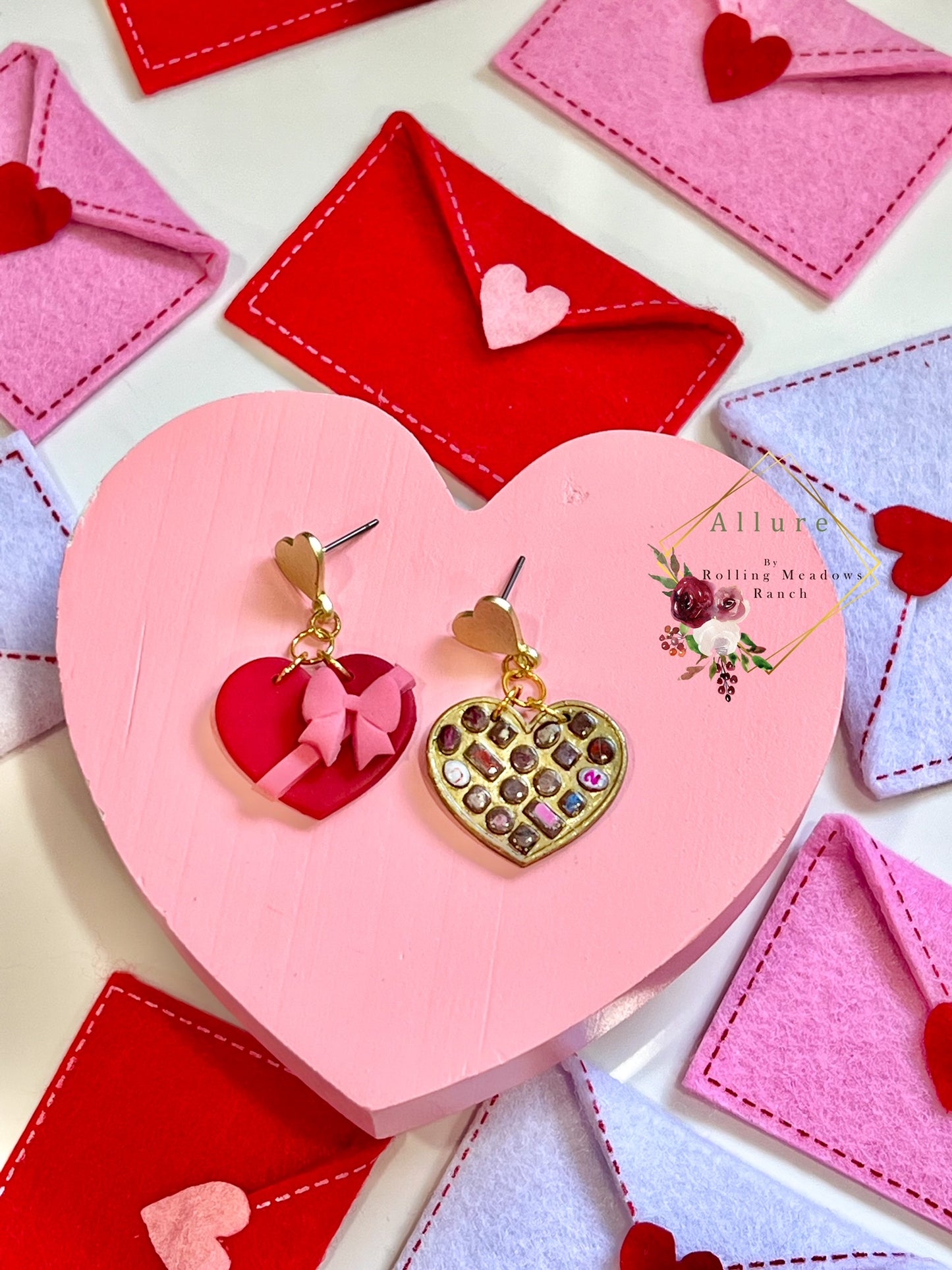 Chocolate Heart Box Dangles